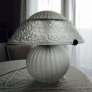 Estimer une lampe en verre blanc de Daum